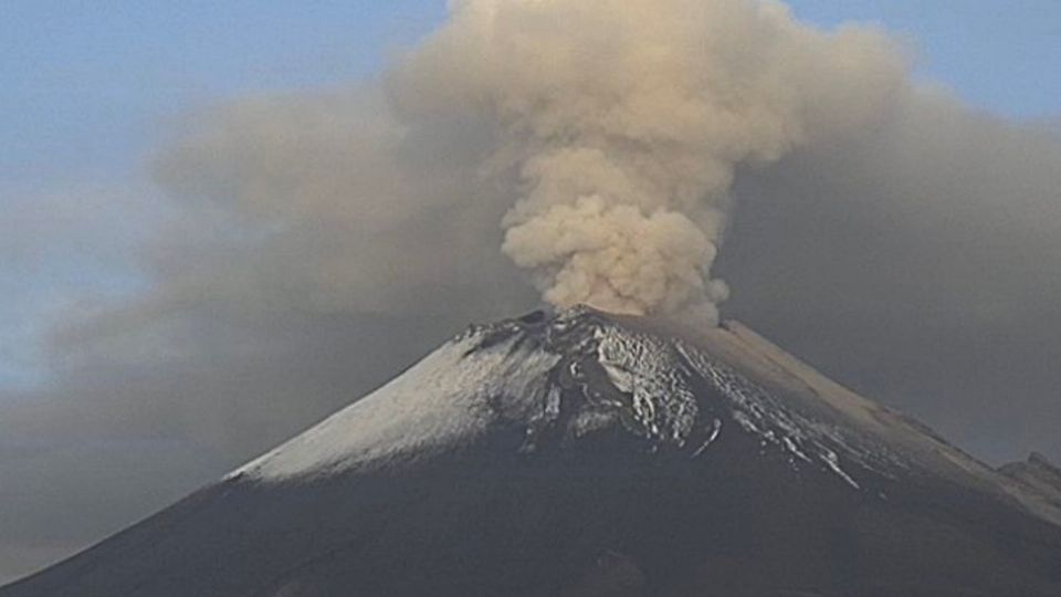 El semáforo de alerta volcánica se encuentra en Amarillo Fase 2. FOTO: WebCamsdeMexico