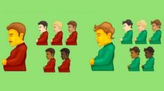 Hombre embarazado llega a tus emojis de WhatsApp