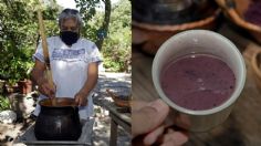 Cocinera indígena de Tlaxcala gana concurso de platillos mexicanos con un atole de maíz morado