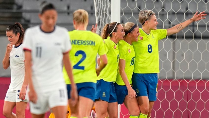 Futbol femenil: Suecia golea a Estados Unidos y da la primera sorpresa en Tokio 2020