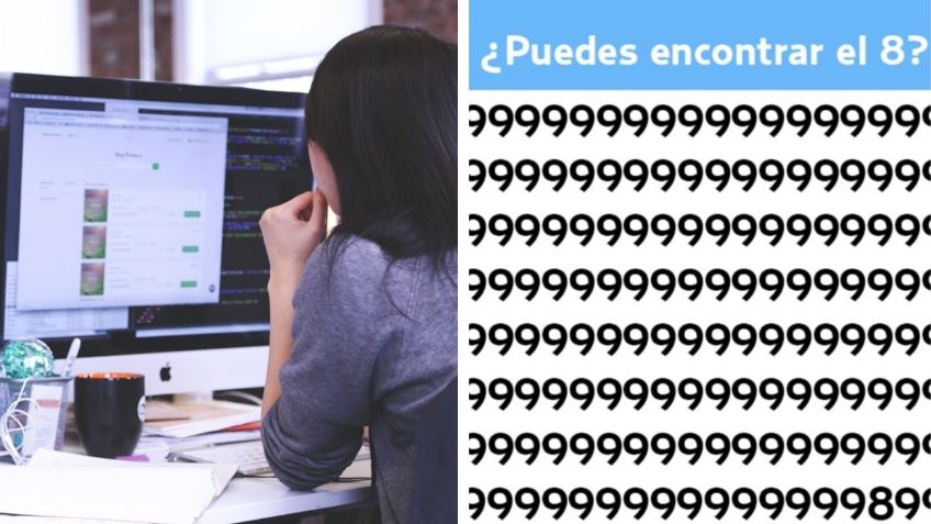 Reto Visual: Encuentra el número 8 en 5 segundos, pocos pueden hacerlo