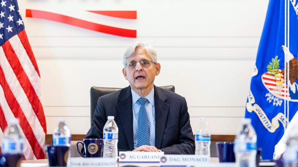 Merrick Garland anunció el lanzamiento de los cinco grupos contra el tráfico de armas. Foto: Reuters
