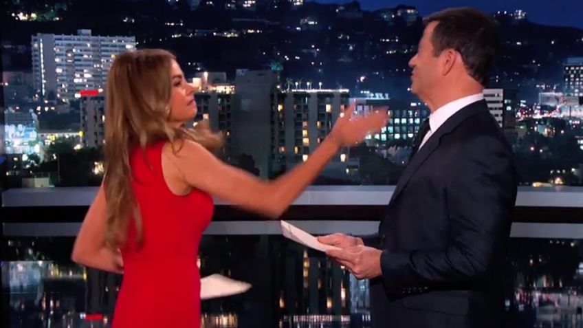 Sofía Vergara se sintió humillada por Jimmy Kimmel y así fue como lo cacheteó en vivo: VIDEO