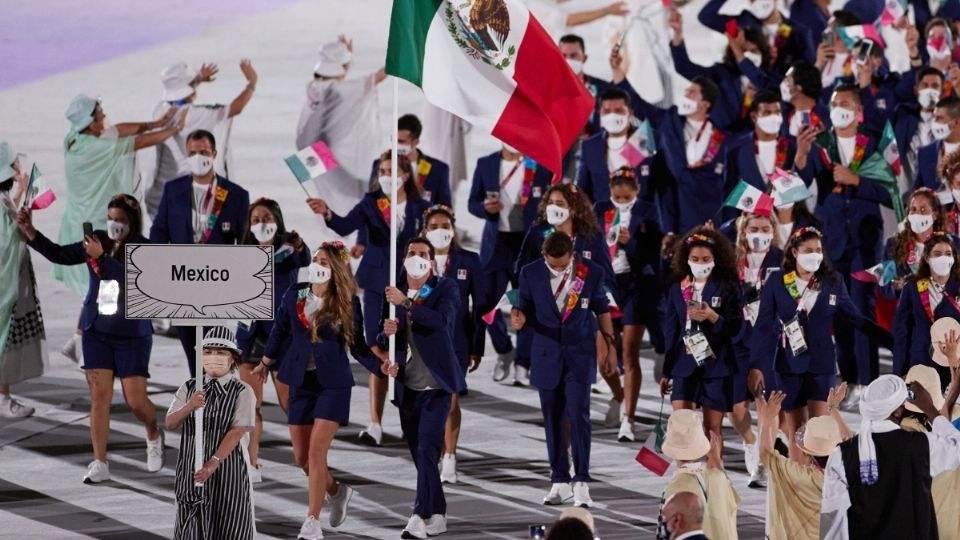 El manga japonés estuvo presente durante el desfile de delegaciones olímpicas. Foto: Mexsport