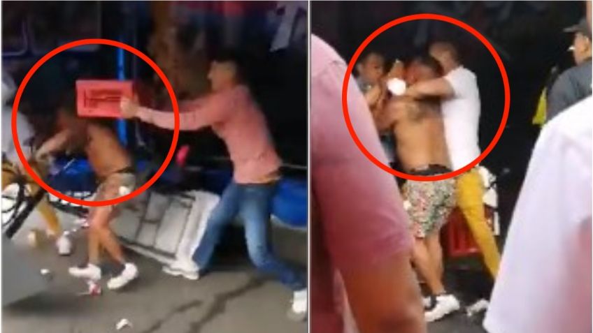 Cheleria de Tepito es escenario de una golpiza; un hombre se enfrenta a cuatro y se hace viral | VIDEO