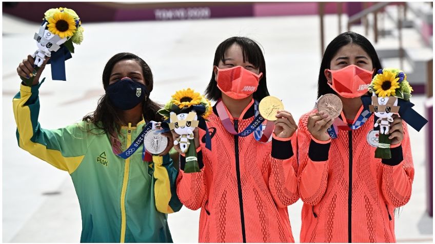 Tokio 2020: la reina del skateboarding olímpico es una adolescente japonesa