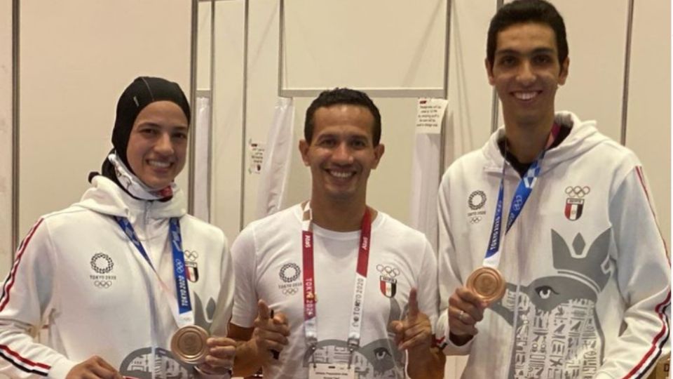 El mexicano entrena a los reprsentantes egipcios de Taekwondo. Foto: Especial IG oscartkdm