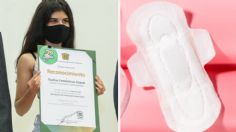 Estudiante de la UAEM en Ecatepec crea toalla sanitaria biodegradable