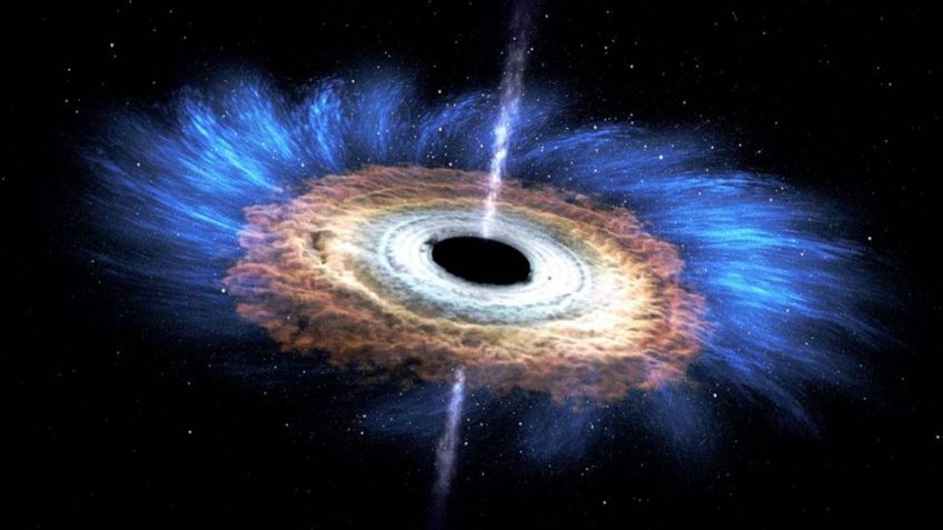 ¡Impactante! Astrónomos observan luz procedente del otro lado de un agujero negro