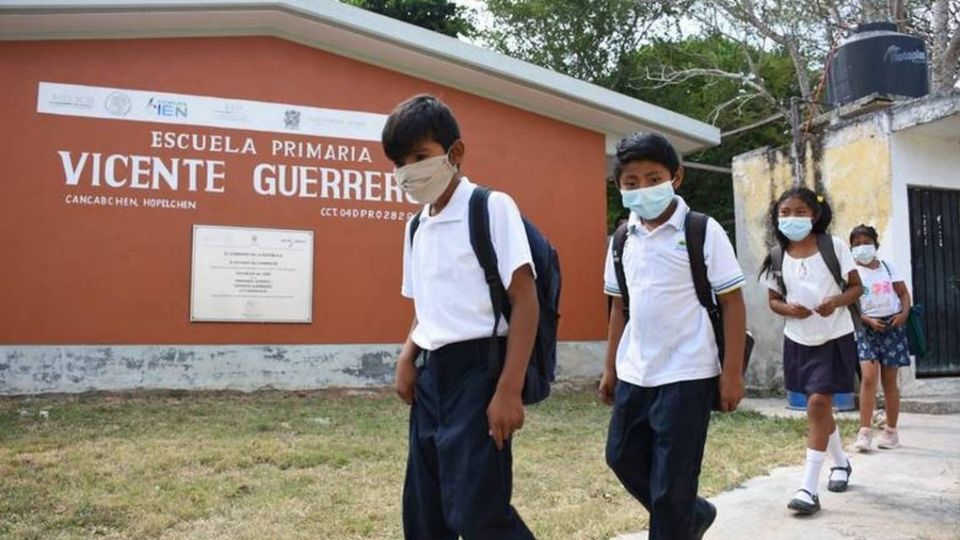 Imagen de niños durante el regreso a clases. Foto: Cuartoscuro