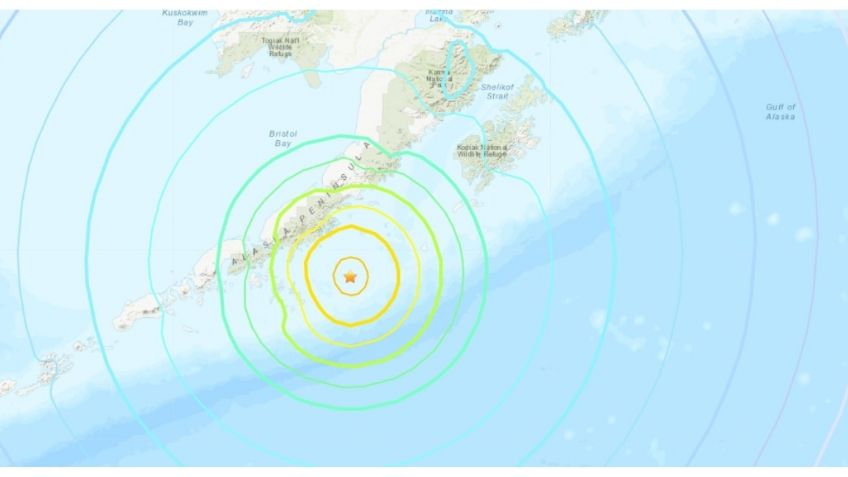 Emiten alerta por tsunami, tras sismo que se registró frente a las costas de Alaska