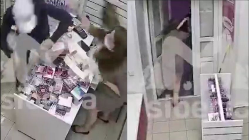 Empleada de sex shop frustra robo con un juguete sexual en Rusia: VIDEO