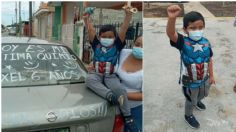 Axel, el niño de Yucatán que venció el cáncer; así celebró su última quimioterapia