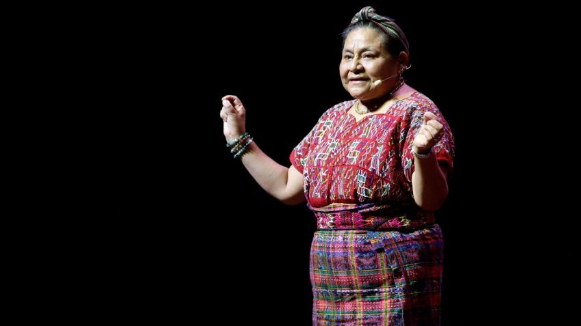 Rigoberta Menchú, pide diálogo en conflicto interno del PRI; da respaldo a Alito