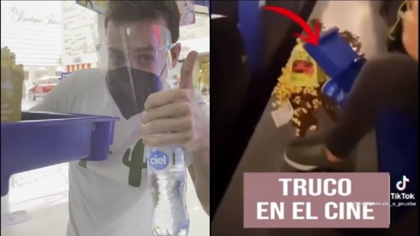 Tiktoker da un gran TIP por si se te caen las palomitas en el cine, si haces ESTO te regalan más: VIDEO