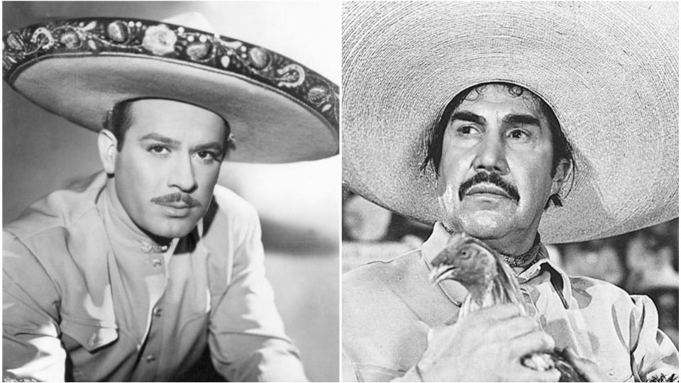 Pedro Infante y 'El Indio' Fernández. Foto: Especial
