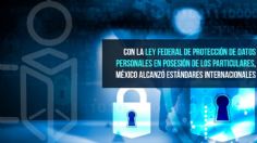 México logra estándares internacionales gracias a Ley Federal de Protección de Datos Personales