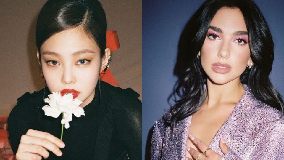 JENNIE Y DUA. Ambas artistas son muy populares entre los jóvenes por sus grandes éxitos musicales. Foto: Instagram