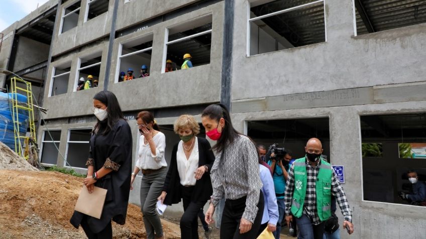 Visita Sheinbaum las instalaciones del Instituto “Rosario Castellanos en Magdalena Contreras”