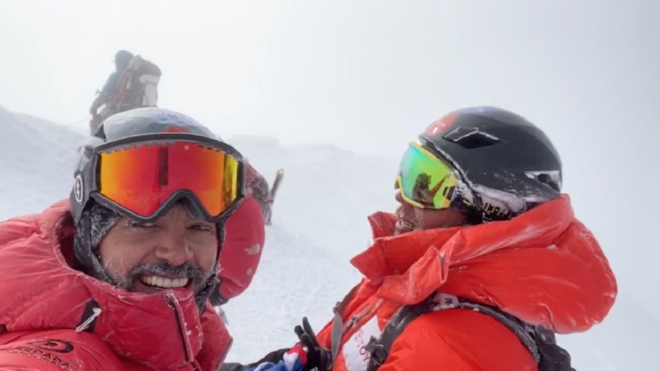 Omar y Rafa son la primera dupla latinoamericana con un alpinista ciego que conquista dos de las cumbres más altas del mundo; van por el Everest. Foto: Cortesía y Leslie Pérez
