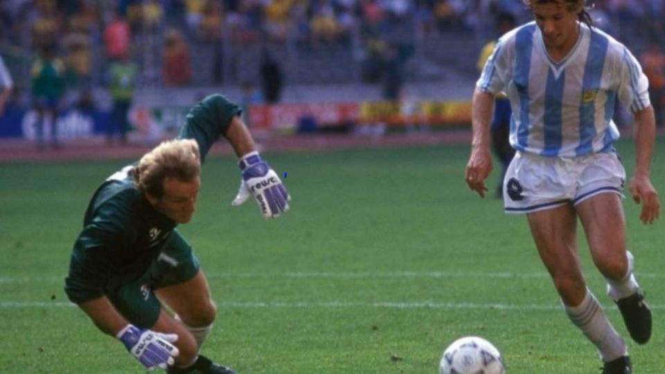 Un duelo entre 'claudios' en Italia 1990, Taffarel contra Caniggia 
Foto: Twitter