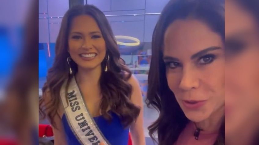 ¿Paola Rojas opaca a Andrea Meza? Así fue el encuentro entre la Miss Universo y la conductora