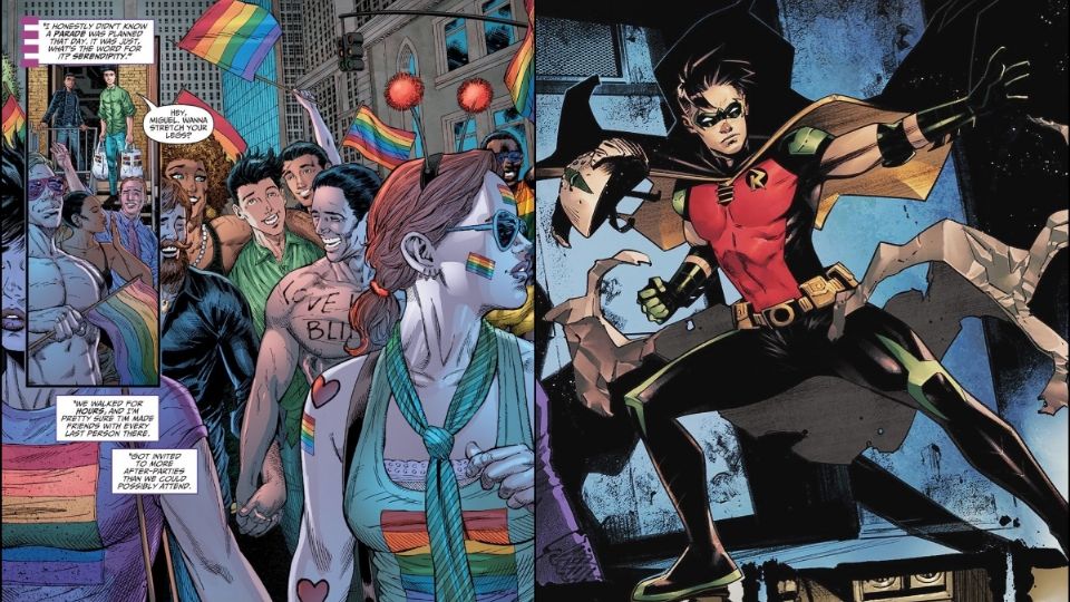 Robin se ha declarado bisexual en la sexta entrega de Batman: Urban Legends. Fotos: Twitter