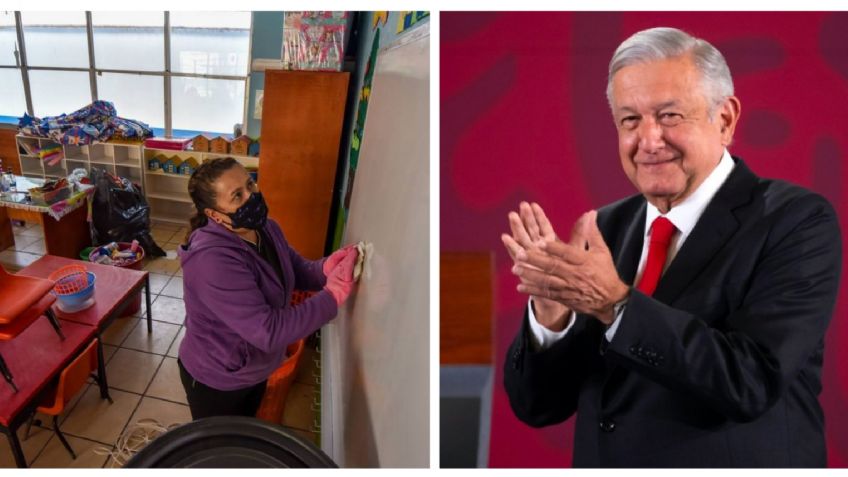 AMLO critica a mamás que no mandarán a sus niños a la escuela, "pero sí los llevan a centros comerciales"