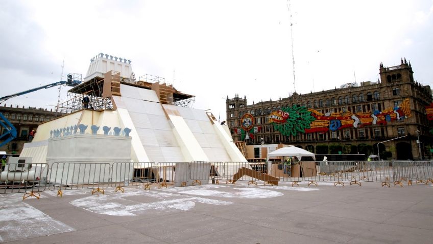 Maqueta monumental en el Zócalo, aportación privada, asegura la Secretaría de Cultura de la CDMX