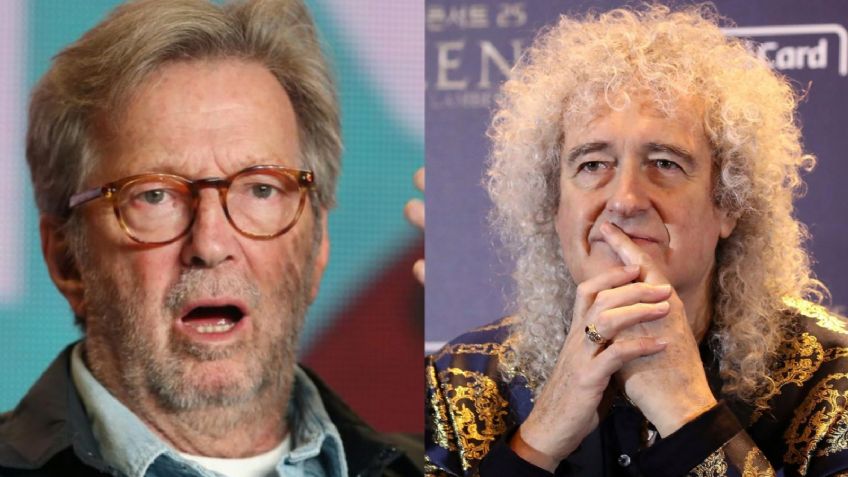 Brian May, guitarrista de Queen, llama LOCO a Eric Clapton por su postura anti vacunas