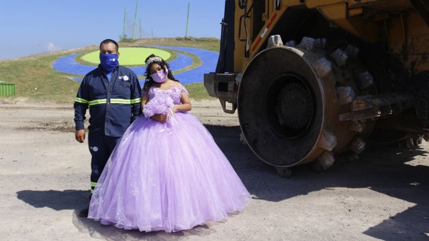 Quinceañera decide tomarse FOTOS en basurero, lugar de trabajo de su papá