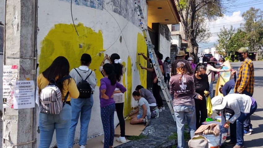 Movimientos artístico invade muros de Tlalpan para reflexionar sobre el espacio público e identidades periféricas