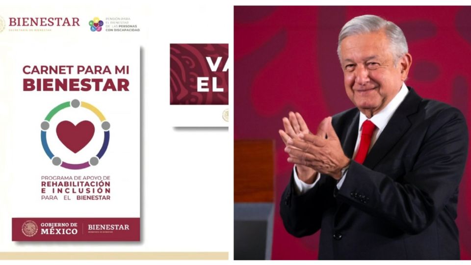 El presidente López Obrador presentó el programa de apoyo a niños con discapacidad 
FOTO: Especial