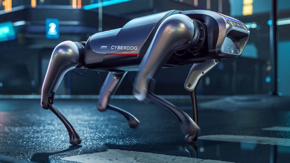 Este es CyberDog, el perro robot creado por Xiaomi con IA y un código abierto; costará 30 mil pesos en el mercado asiático. Foto: Especial