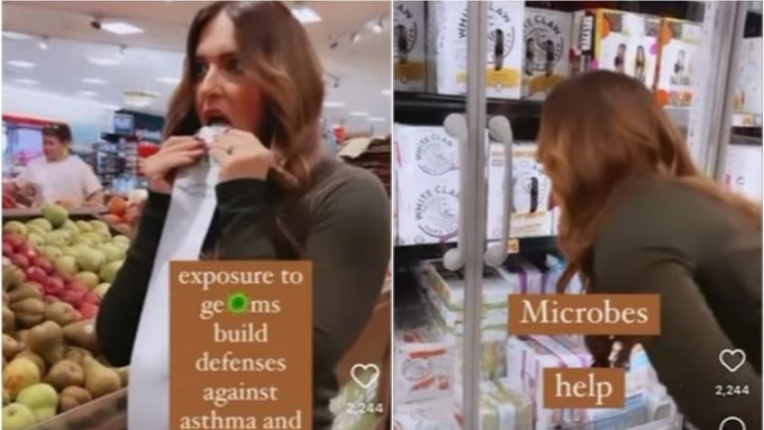 Mujer lame productos en un supermercado para "fortalecer su sistema inmune"; indigna a las redes: VIDEO