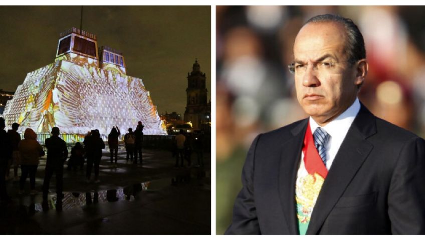 Calderón ironiza sobre el show del Tempo Mayor en el Zócalo