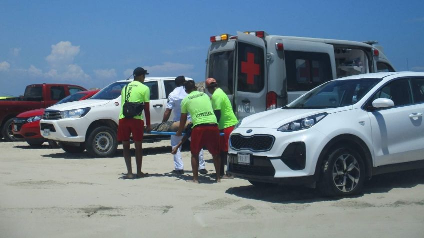 Marinos salvan a dos niños de ahogarse en Tamaulipas