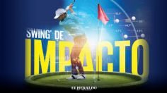 El golfista mexicano Abraham Ancer tiene un swing de impacto