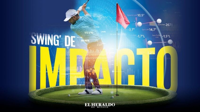 El golfista mexicano Abraham Ancer tiene un swing de impacto