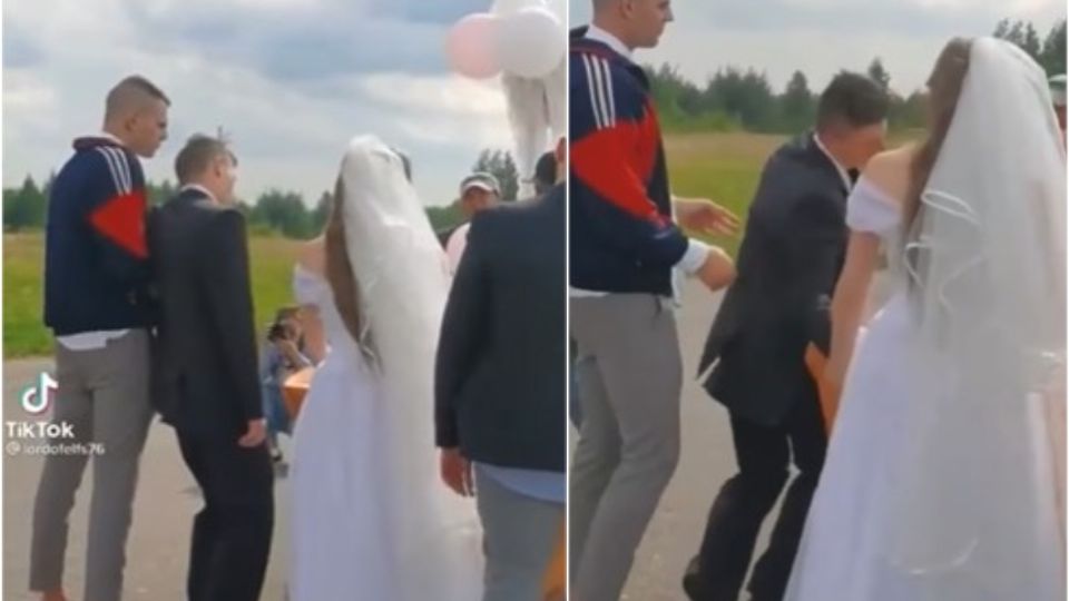 En TikTok se hizo viral un novio que llegó borracho a su boda Foto: Especial