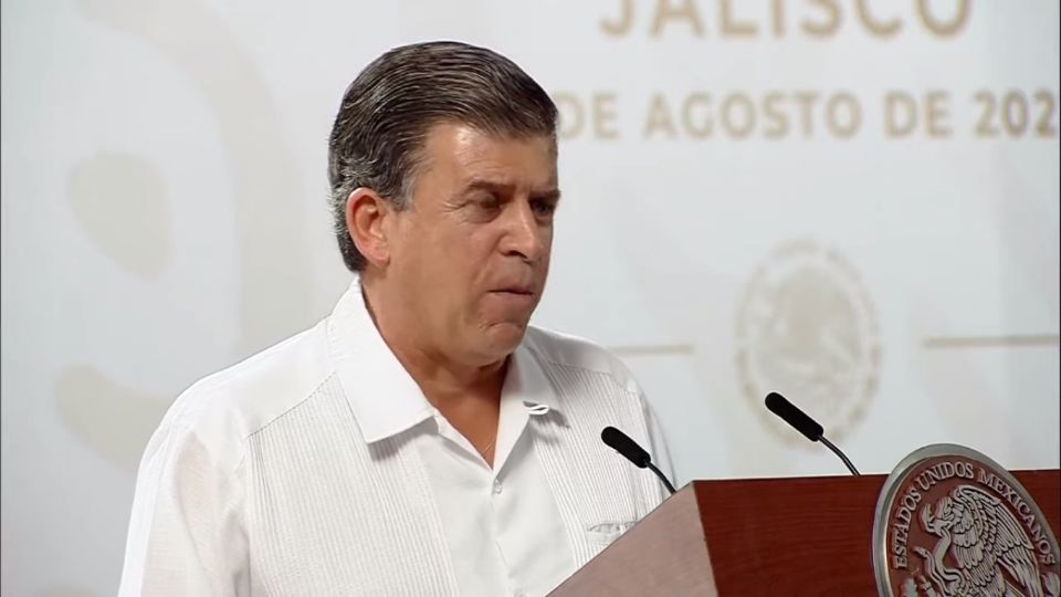 Ricardo Sheffield volvió a aparecer en la Conferencia Mañanera de López Obrador 
FOTO: YouTube