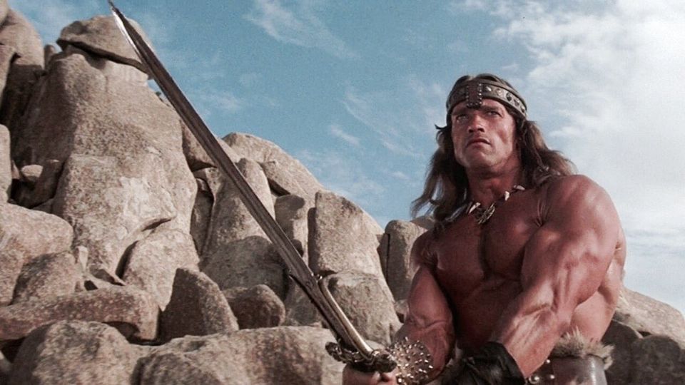 Arnold Schwarzenegger protagonizó las dos películas de Conan. Foto: Twitter @retrochenta