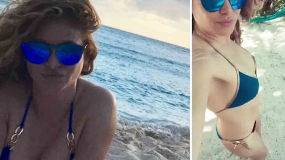 Paulina Rubio compartió parte de su estadía en la playa acompañada de sus hijos y su look espectacular con 50 años. Foto: Especial