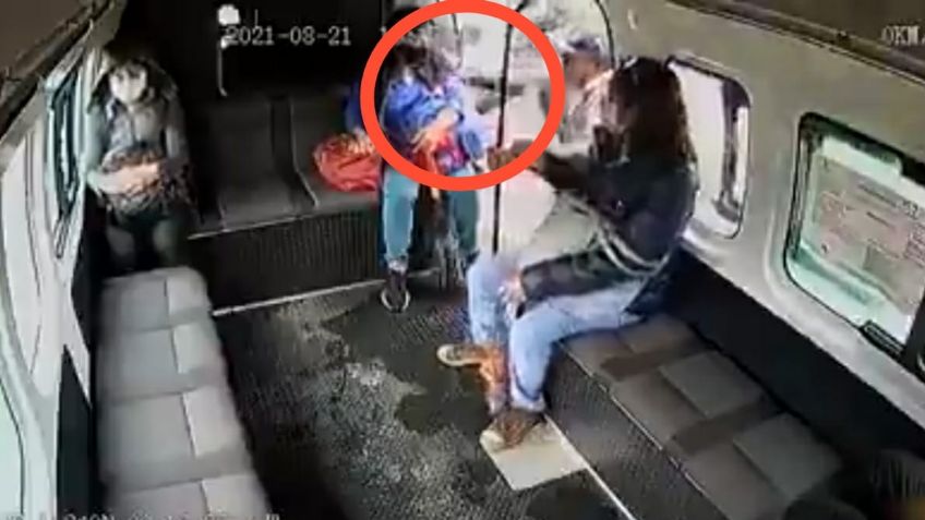 Chofer de combi en Naucalpan intenta huir ante atraco y le disparan: VIDEO VIRAL