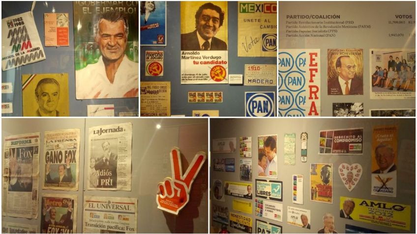 Historia de las campañas electorales: Esta exposición tiene carteles, plumas y hasta polémicos debates