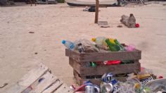 Isla Holbox, inundada de basura, otra vez