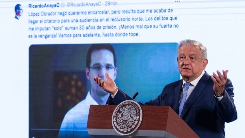 Ricardo Anaya debe defenderse con la verdad y no echarme la culpa a mí: AMLO