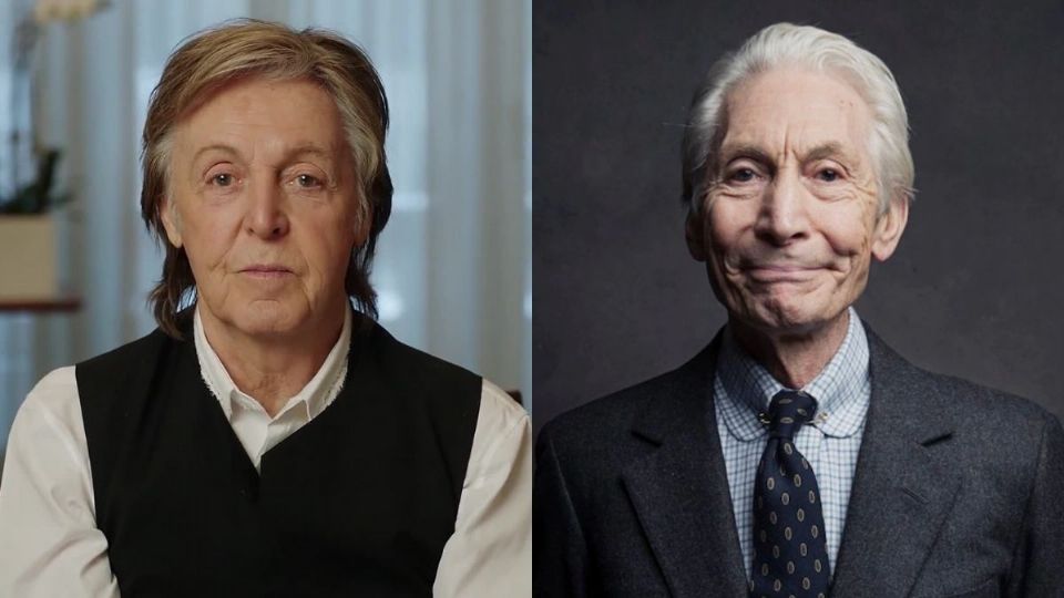 Paul McCartney y Charlie Watts. Foto: AP