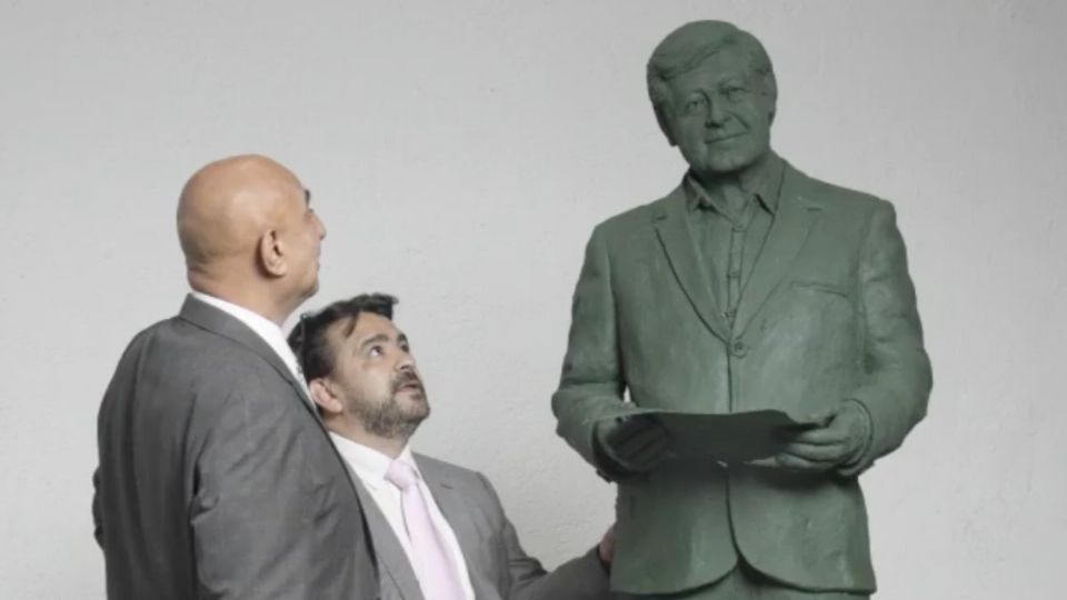 La escultura que corrió a cargo del escultor Oscar Ponzanelli. Foto: Captura de pantalla