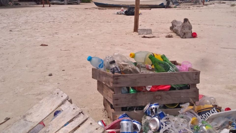 Un lugar habilitado para llevar la basura por unos días antes de sacarla de la Isla, se convirtió en un tiradero a cielo abierto.